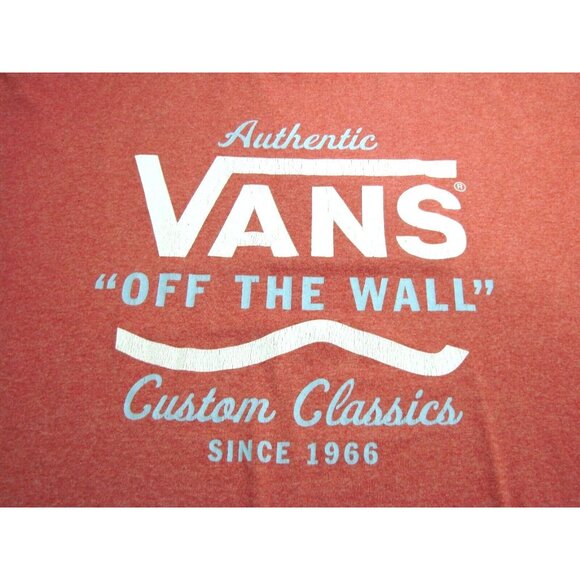 Vans Off The Wall Mens Red Large Graphic T-Shirt Tee XXL Skater Boarder Vtg - Picture 4 of 10